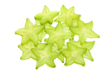 Slices of Star Fruit clipart