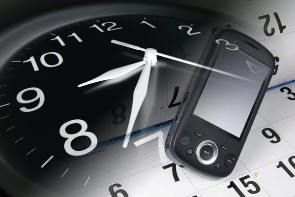 Clock, Smart Phone and Calendar