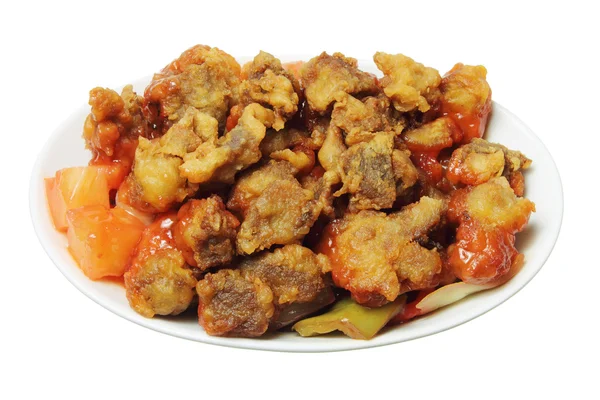 tatlı ve ekşi domuz eti yemek