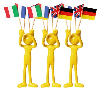 rakamlar Avrupa bayrağı ile