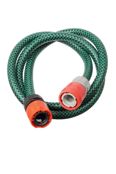 Garden Hose on White Background — Stock Photo, Image