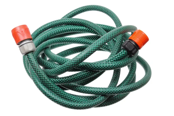 Garden Hose on White Background — Stock Photo, Image