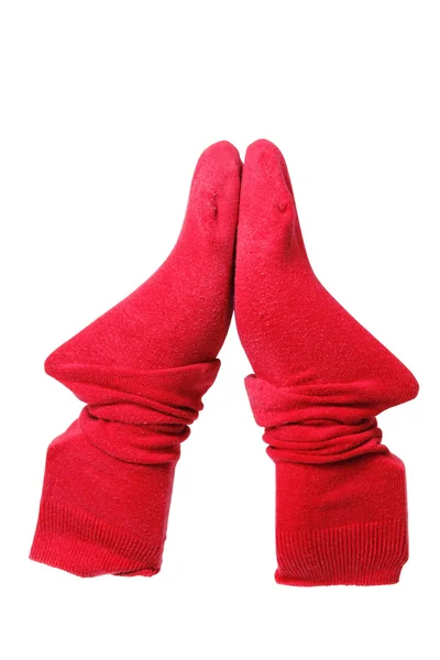Rote Socken — Stockfoto