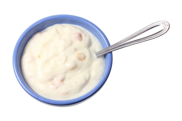 Skål med yoghurt — Stockfoto