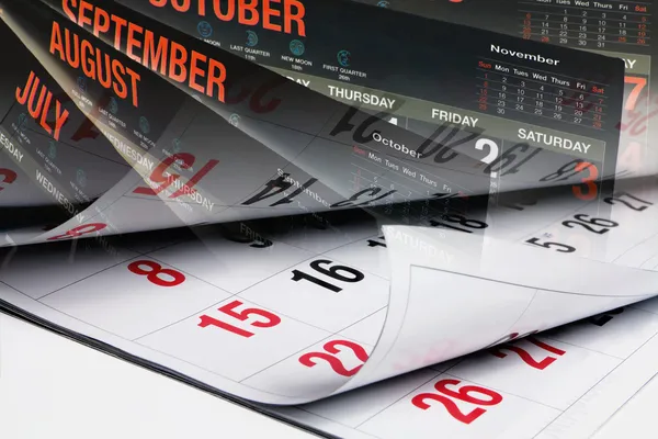 Calendar Pages — Stock Photo, Image