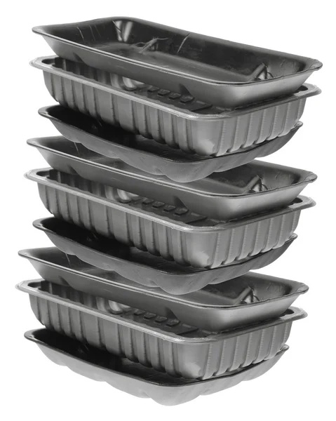 Stack of Food Trays — Stock Photo, Image