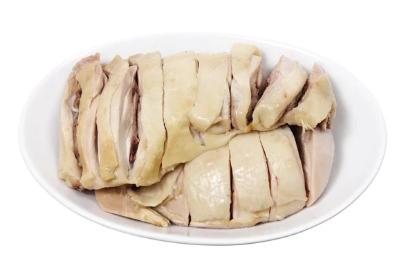 Bowl of Boiled Chicken — Stock Photo, Image