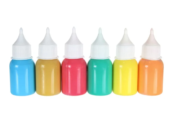 Flaskor av färg — Stockfoto