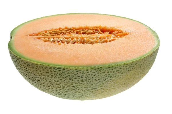 Половина Rock Melon — стоковое фото