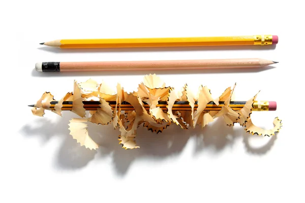 Pencils and Shavings — Stock Photo, Image