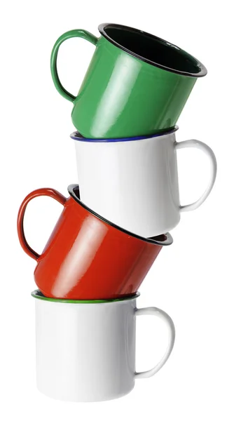 Stapel voor tin cups — Stockfoto