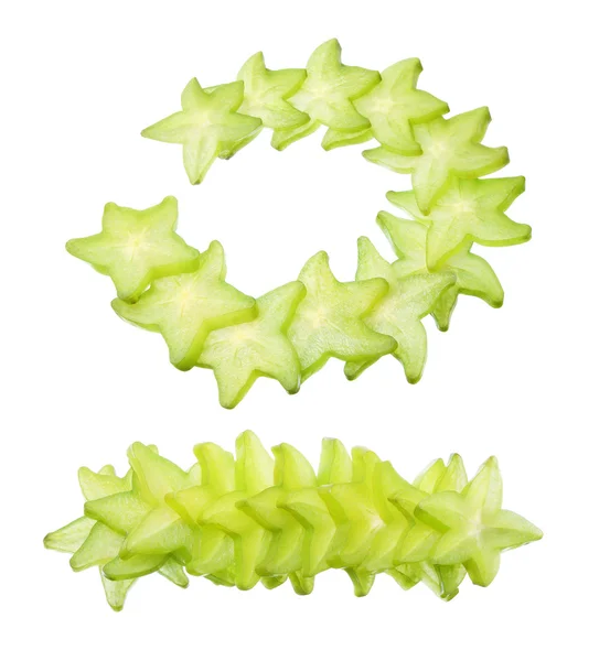 Slices of Star Fruit — Stock Photo, Image