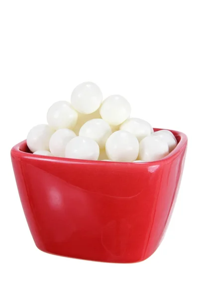 Peppermint Lollies in Bowl — Stock Photo, Image