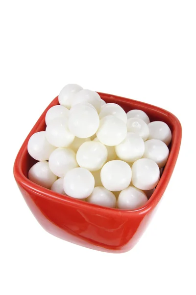 Peppermint Lollies in Bowl — Stock Photo, Image