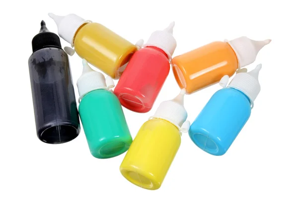 Μπουκάλια του χρώματος — Φωτογραφία Αρχείου