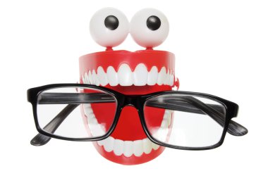 Diş oyuncak gözlük ile konuşmalar