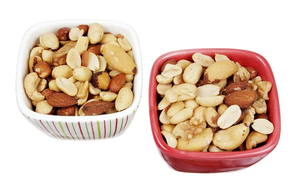 Mixed Nuts in Bowls — Stock Photo, Image