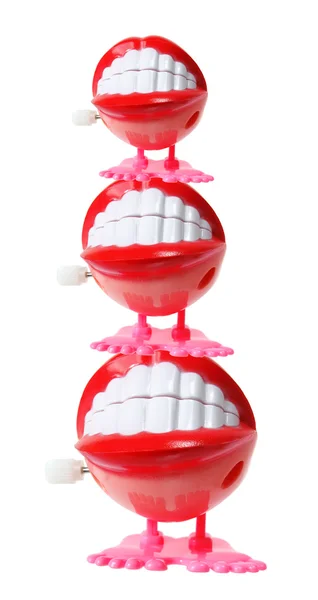 Tagarelando dentes brinquedos — Fotografia de Stock