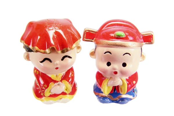 Čínské Svatební pár figurky — Stock fotografie