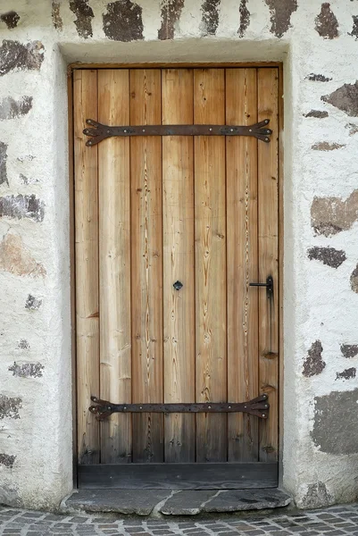 Porta di legno Fotografia Stock