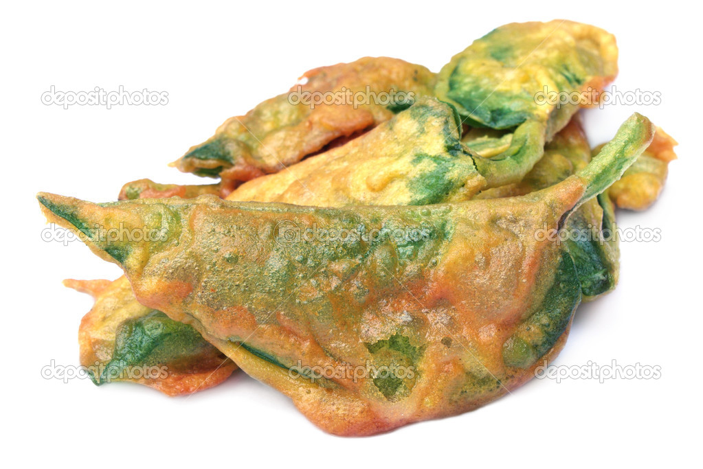 Fried Basella alba or malabar spinach