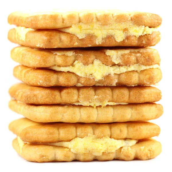 Double layer cream cookies — Stock Photo, Image