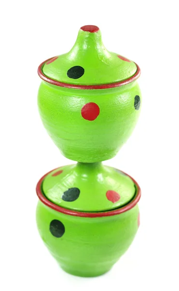 Green pottery of Indian subcontinent — Stock Photo, Image