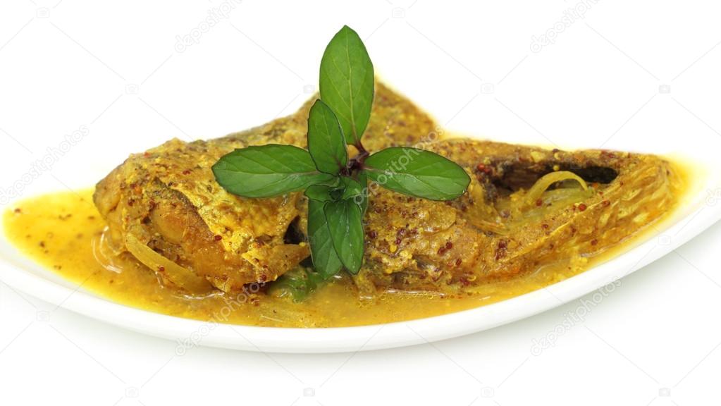 Mustard Ilish A very popular Bengali cusine — Stock Photo © bdspn74