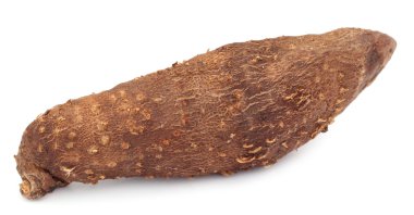Dioscorea bulbifera or Air potatoes over white background