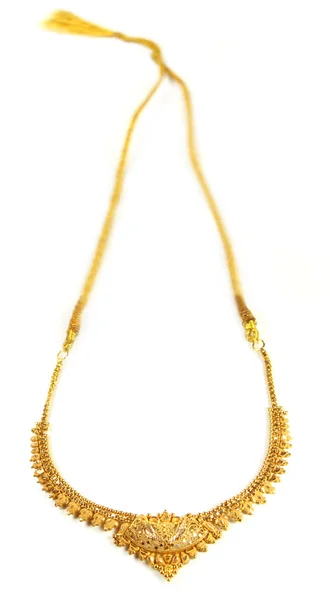 Gold necklace of Indian subcontinent — Stock Photo, Image