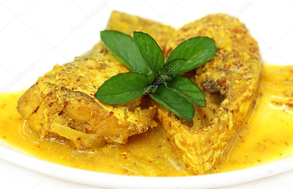 A very popular Bengali cusine of Hilsa fish with mustard seeds