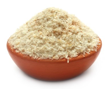 Şifalı isabgol veya psyllium husks kil pot