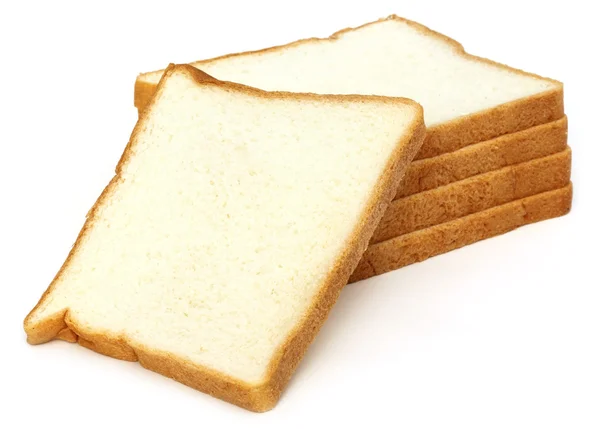 Frische Brote vor weißem Hintergrund — Stockfoto