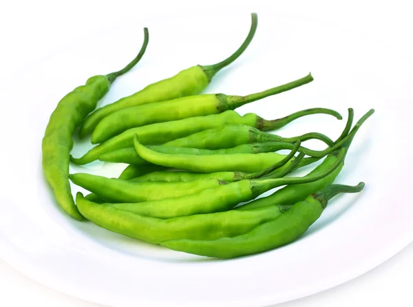 Green chillies — Stock Photo, Image