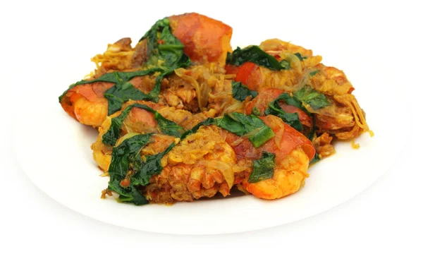 Kryddiga räkor curry — Stockfoto