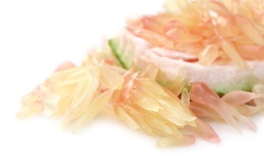 Beyaz arka plan üzerinde shaddock hamuru