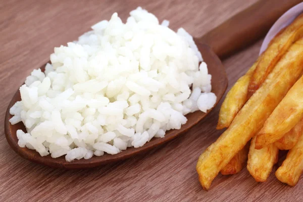 Freír con arroz fresco —  Fotos de Stock