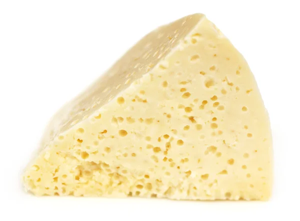 Verse kaas op witte achtergrond — Stockfoto