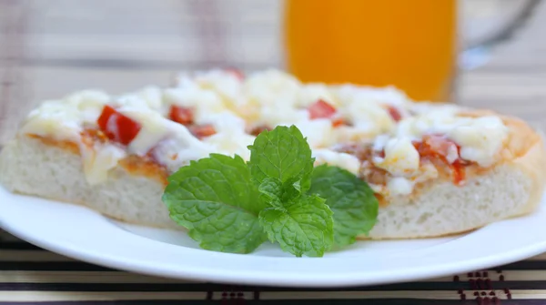 Close up of Pizza Royalty Free Stock Photos