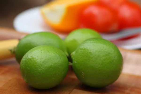 Limes on table — Stock Photo, Image