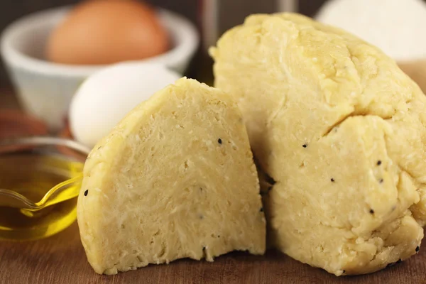 Massa de farinha com ovos — Fotografia de Stock