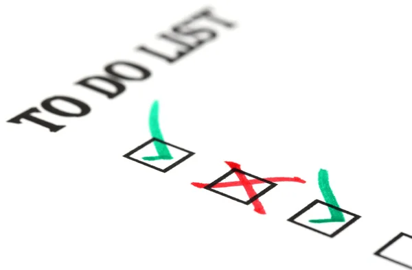 To do checklist — Stock Photo, Image