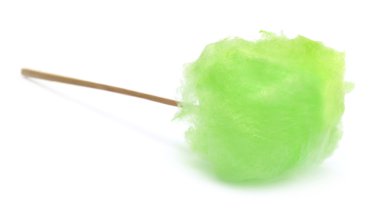 Green cotton candy clipart