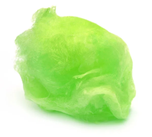 Yeşil pamuk şeker — Stok fotoğraf