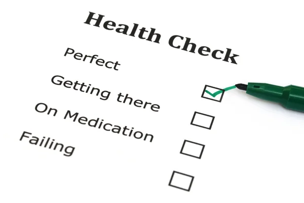 Health checklist — Stock Photo, Image