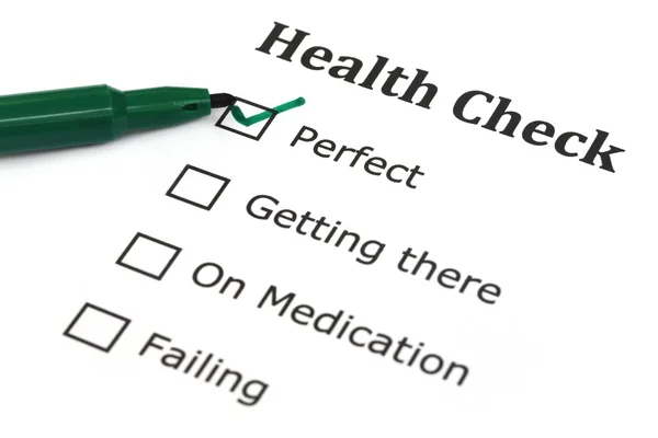 Health checklist — Stock Photo, Image