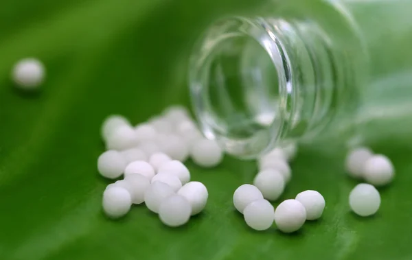 Homeopatia kuleczek — Zdjęcie stockowe