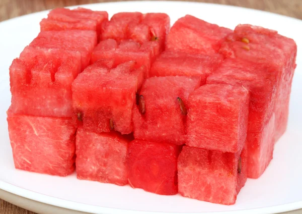 Skivad vattenmelon — Stockfoto