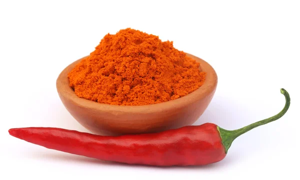 Hot chili with powder — Stock Photo, Image