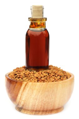 Fenugreek seeds with oil clipart